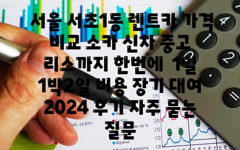  서울 서초1동 렌트카 가격 비교 소카 신차 중고 리스까지 한번에  1일 1박2일 비용 장기 대여 2024 후기 자주 묻는 질문