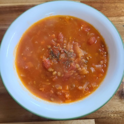 토마토-렌틸콩-야채수프-만들기