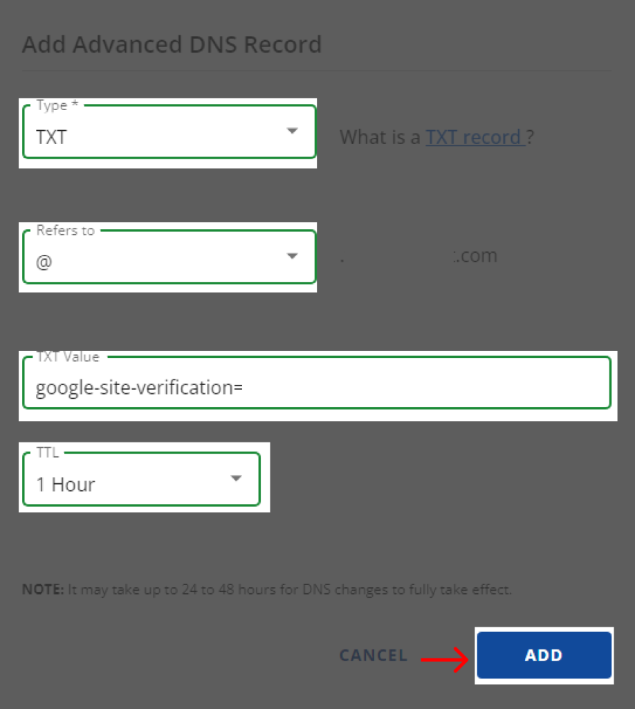 구글 서치 콘솔 레코드 등록