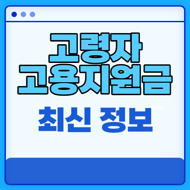 고령자 고용지원금