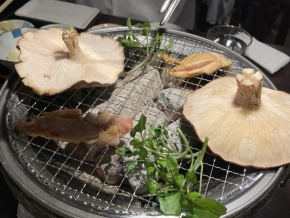 Grill on charcoal
숯불에 구워먹기