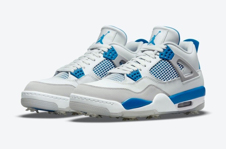  - '상큼한 골프컨디션' 조던 4 골프 화이트 밀리터리 블루 [Jordan 4 Golf White Military Blue]