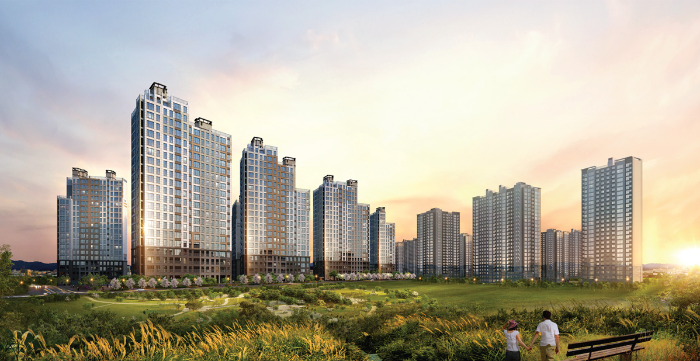 이천 백사지구 1BL 신안실크밸리 조감도