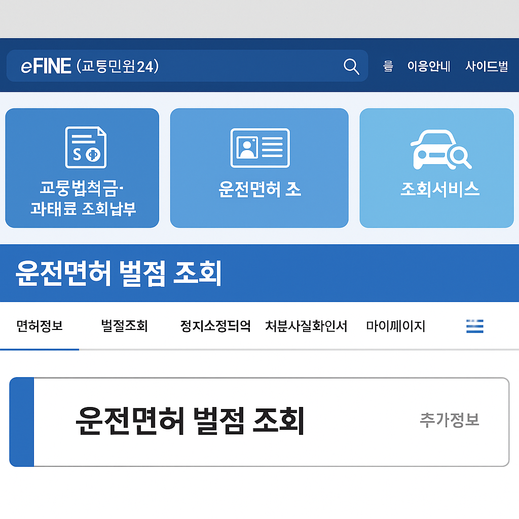 벌점조회-화면