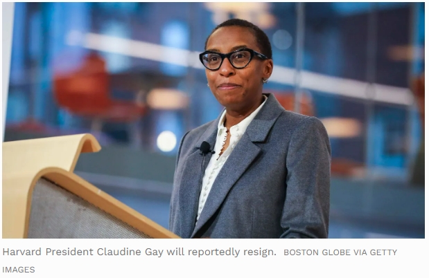 하버드대 첫 흑인 총장 '클라우딘 게이' 사임 표명 VIDEO: Harvard President Claudine Gay Resigns Amid Plagiarism Allegations And Leadership Criticism