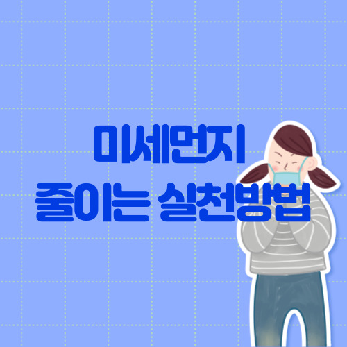  건강지키고 미세먼지 줄이는 방법 총정리
