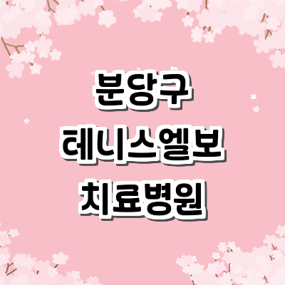 성남 분당구 테니스엘보