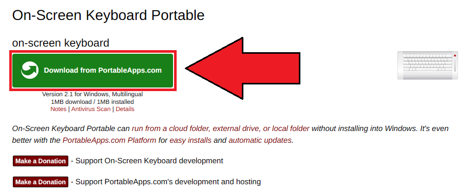On-Screen Keyboard Portable 다운로드