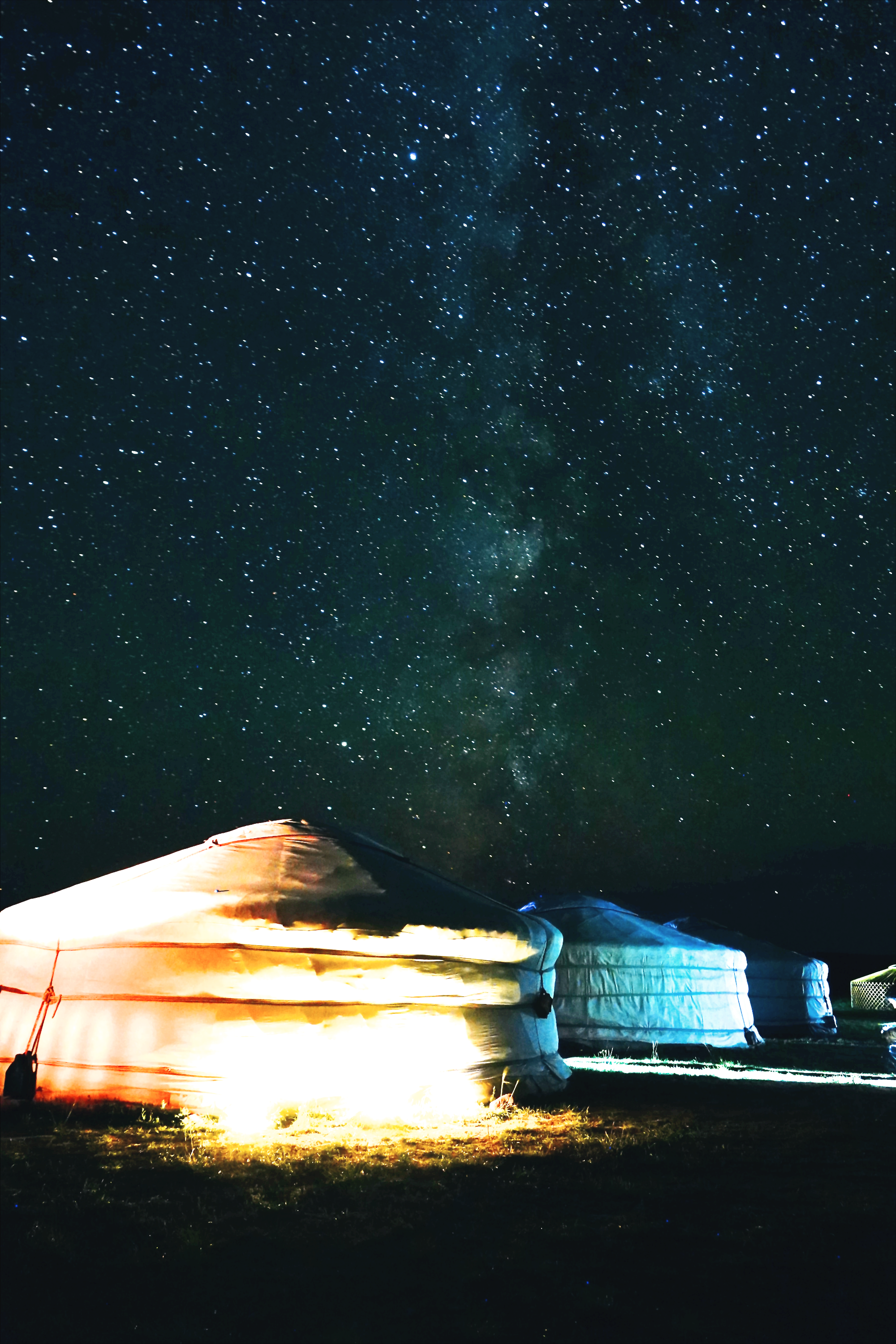 몽골 밤 은하수