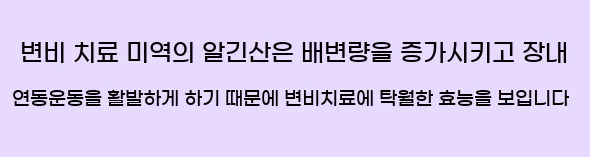  16. 변비 치료 미역의 알긴산은 배변량을 증가시키고 장내 연동운동을 활발하게 하기 때문에 변비치료에 탁월한 효능을 보입니다.