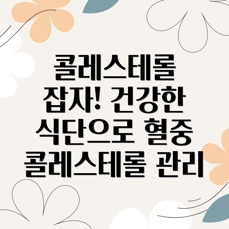 콜레스테롤 관리