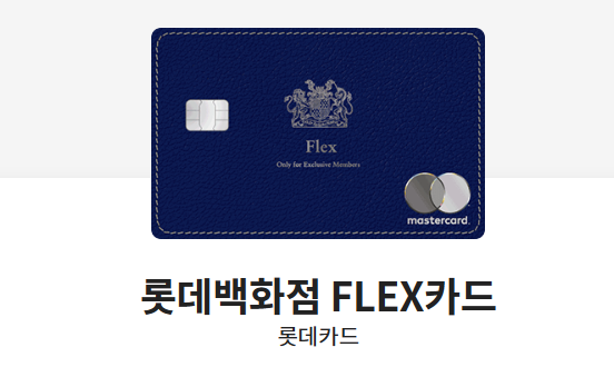 롯데백화점 FLEX카드