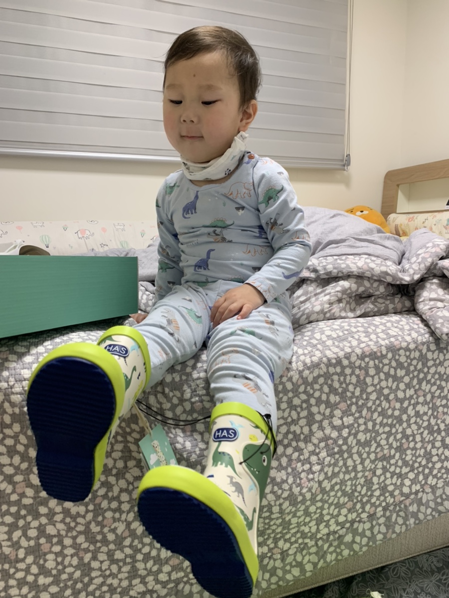 레인부츠 :: 코스트코 공룡 장화 HAS KIDS RAINBOOTS 헤즈 키즈 9