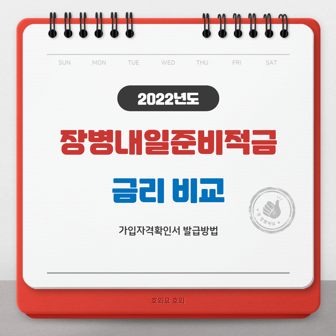  장병내일준비 적금, 금리 부터 비교해보세요
