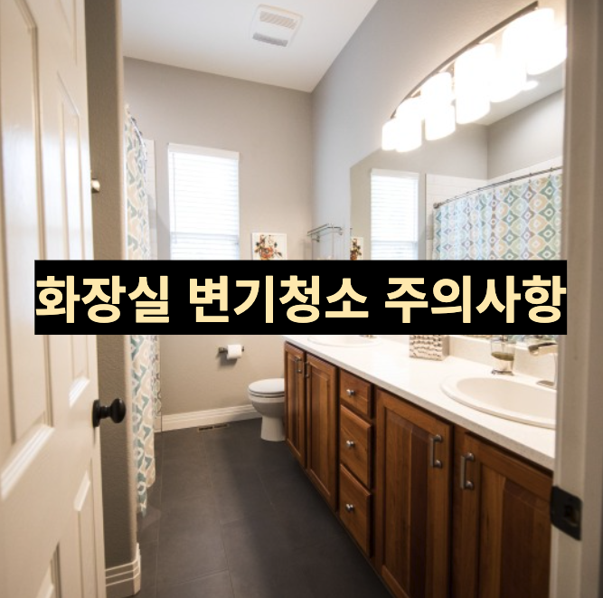  화장실 청소 주의사항 - 변기 청소 편