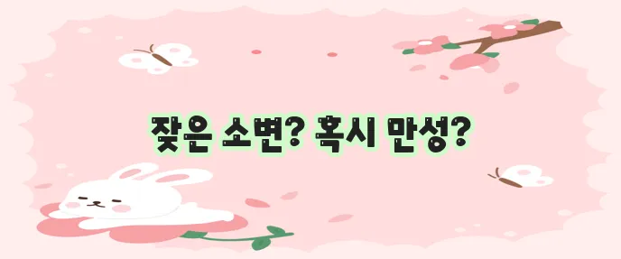만성 방광염 증상, 놓치지 마세요!