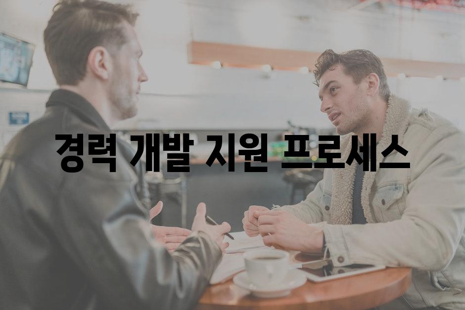 경력 개발 지원 프로세스