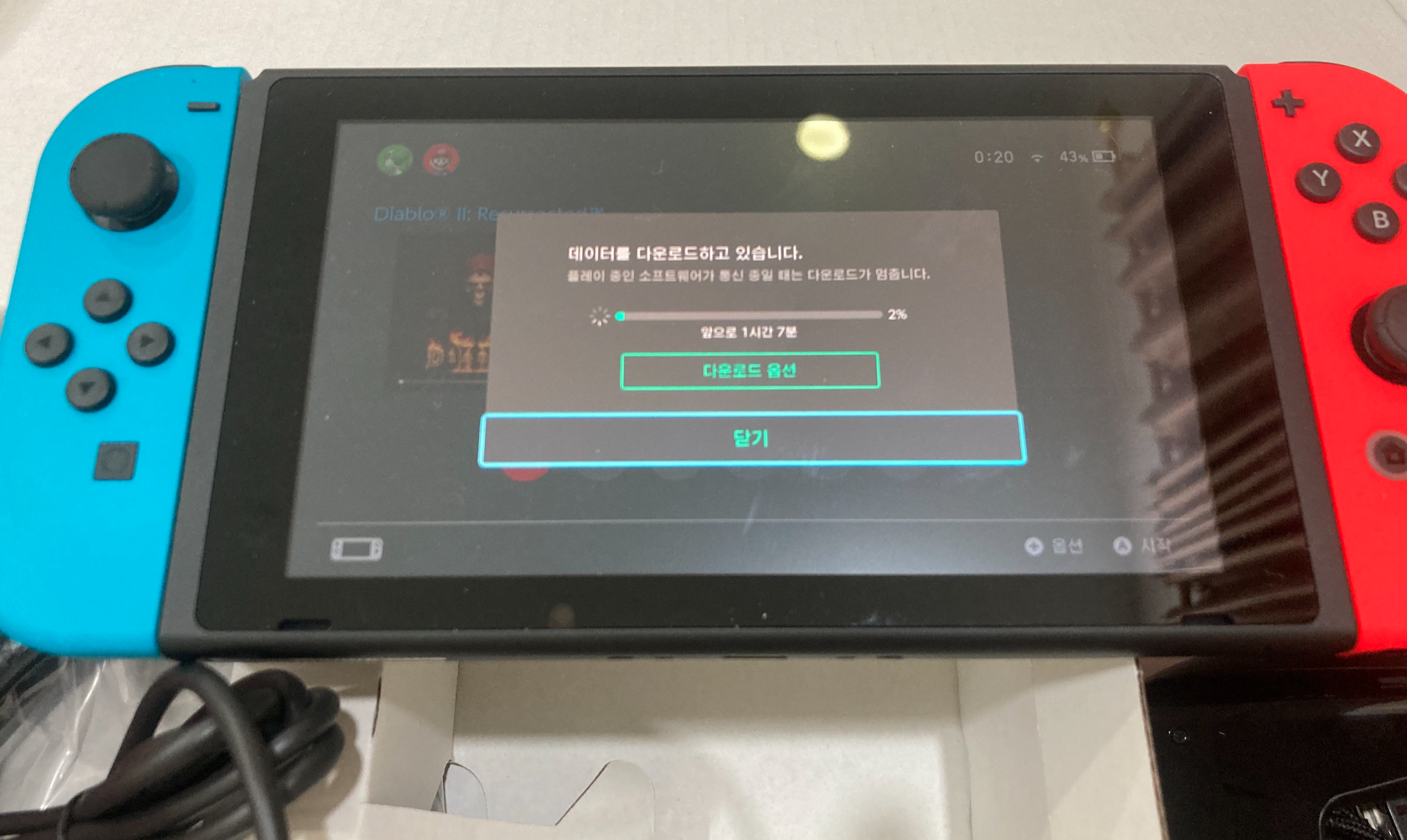  디아블로2 레저렉션 하려고 산 닌텐도 스위치