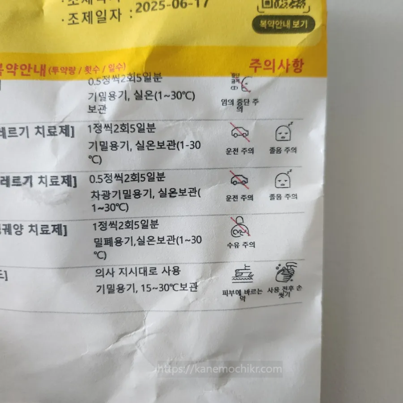 두드러기-피부과약처방