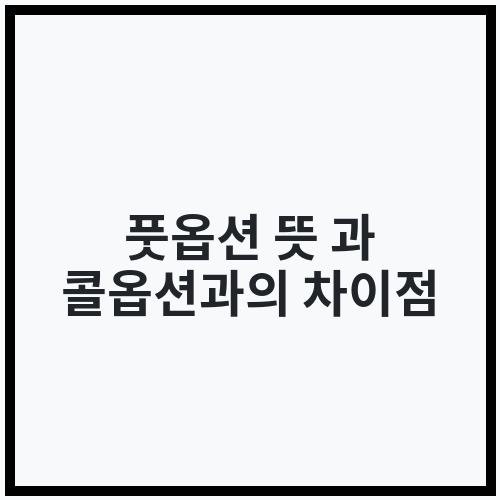 풋옵션 뜻 과 콜옵션과의 차이점_thumb.png