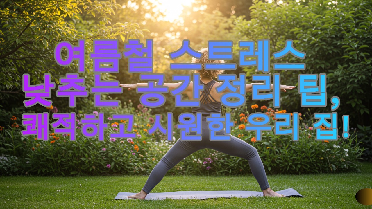 여름철 스트레스 낮추는 공간 정리 팁, 쾌적하고 시원한 우리 집!