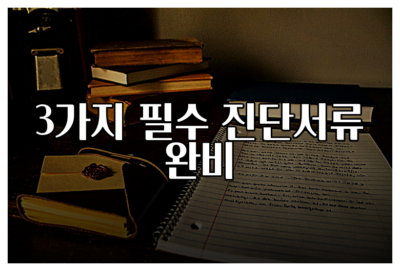 3가지 필수 진단서류 완비