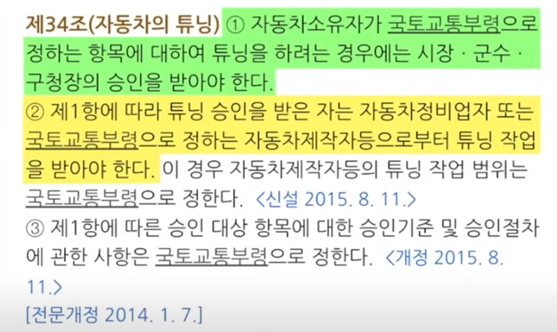 불법자동차 일제단속