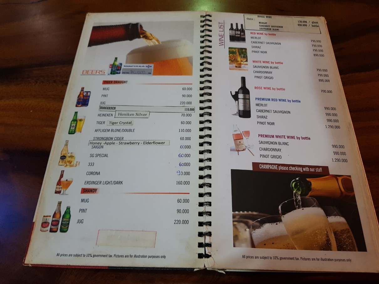 호치민 1군 터키쉬 레스토랑 Pasha Restaurant 메뉴(8)