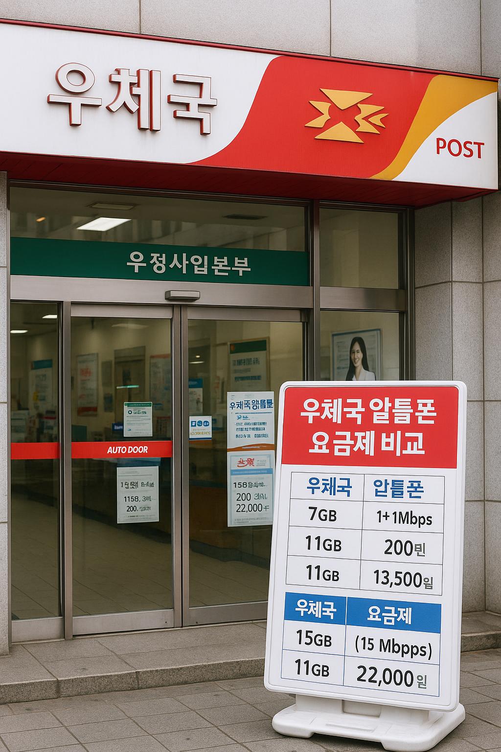 우체국 알뜰폰 요금제 비교