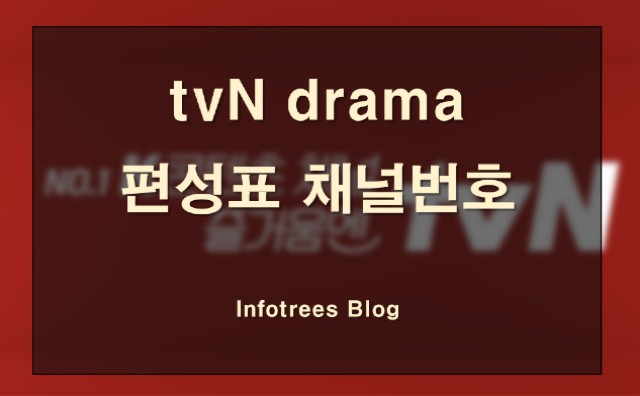tvn drama 편성표 채널번호