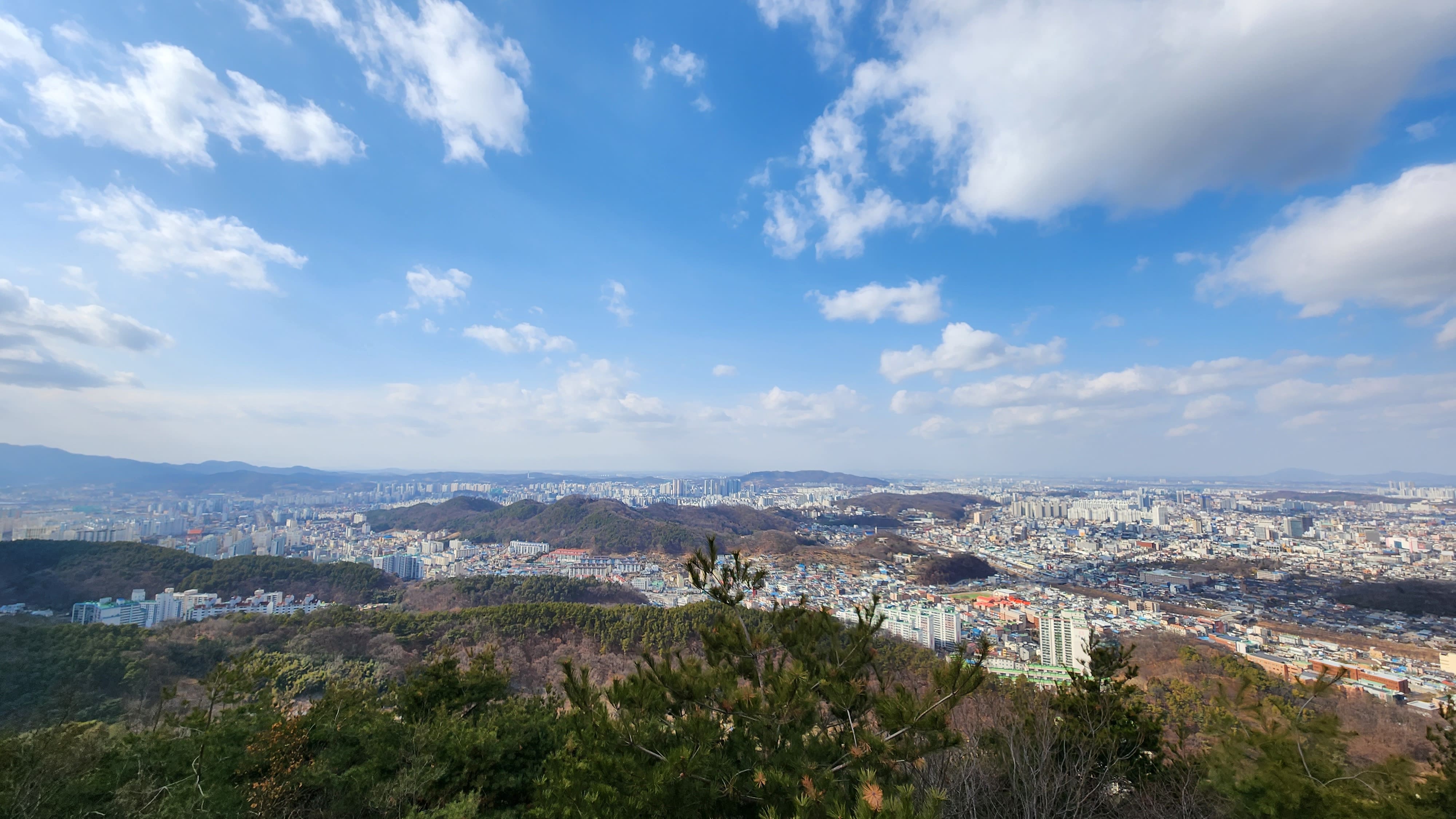 남고산성에서 본 전주_2023.01.29