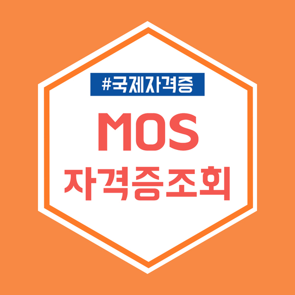 해봐 인강 등록! MOS 자격증 조회 12