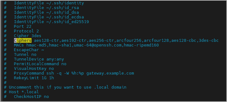  Linux SSH CBC 취약점 (ssh-cbc-ciphers)