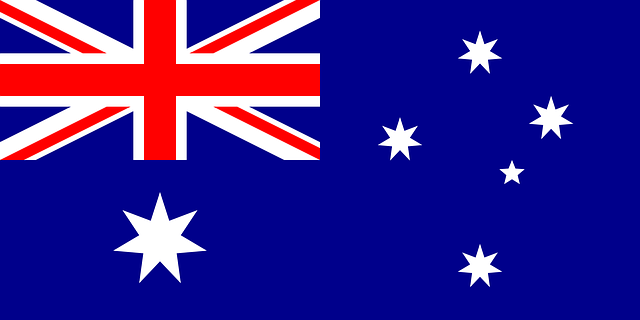 호주 국기사진
