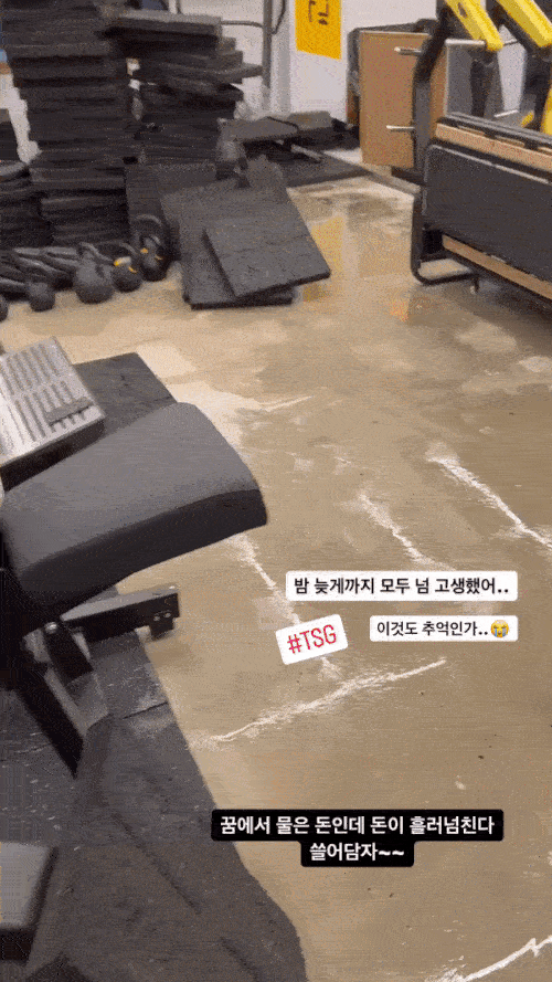 김동현 인스타그램 체육관 피해현장