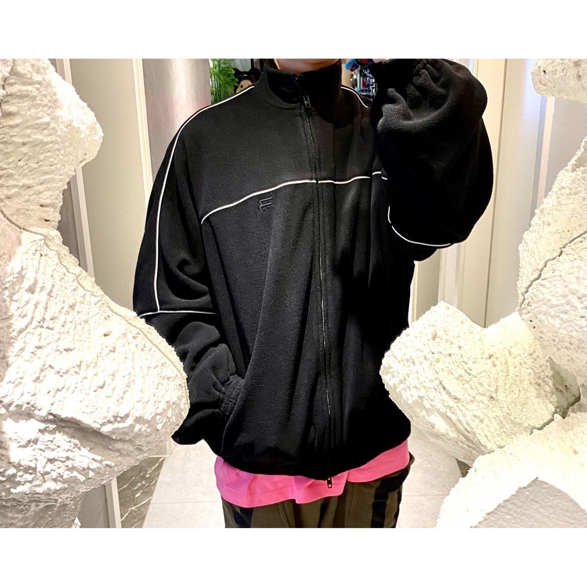  [BALENCIAGA] 발렌시아가 집업 로고 보머 자켓