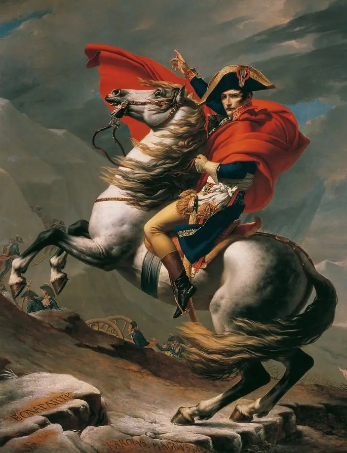 생베르나르 고개를 넘는 나폴레옹 그림