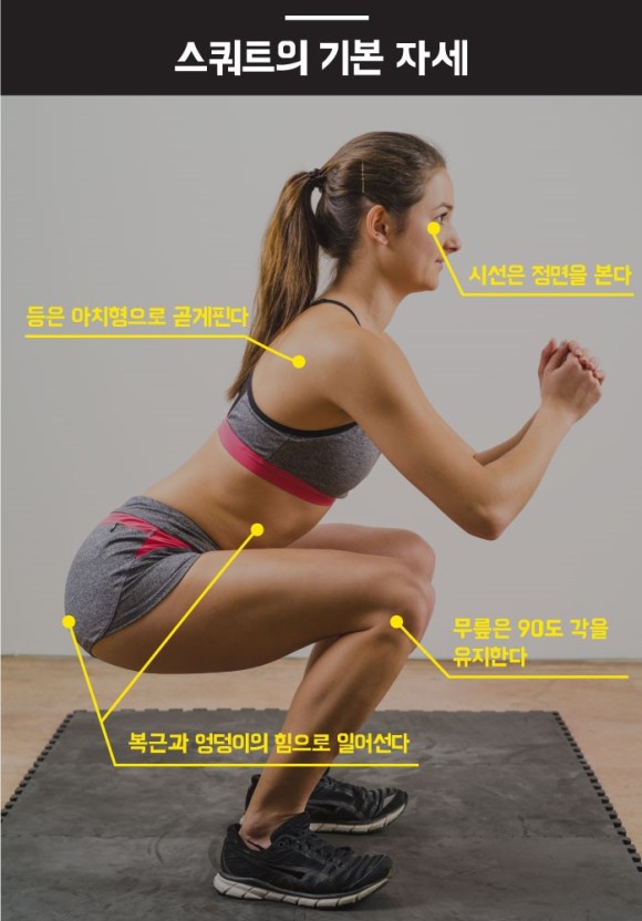  정확한 스쿼트 동작 - 동작이 안나올때 하는 방법 꿀팁