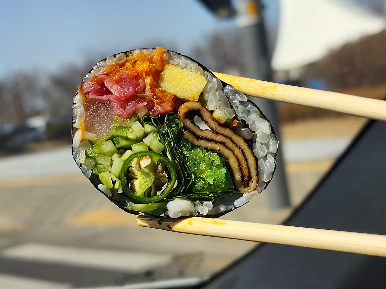 청라 오색김밥: 청양고추와 날치알이 톡톡, 고추톡톡 김밥 맛집