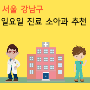 서울 강남구 일요일 진료 소아과 추천