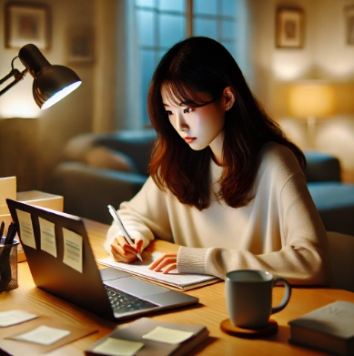 취업 준비 중인 20대 관련 사진