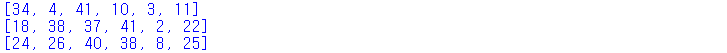  [python] random으로 로또 번호 추첨하기