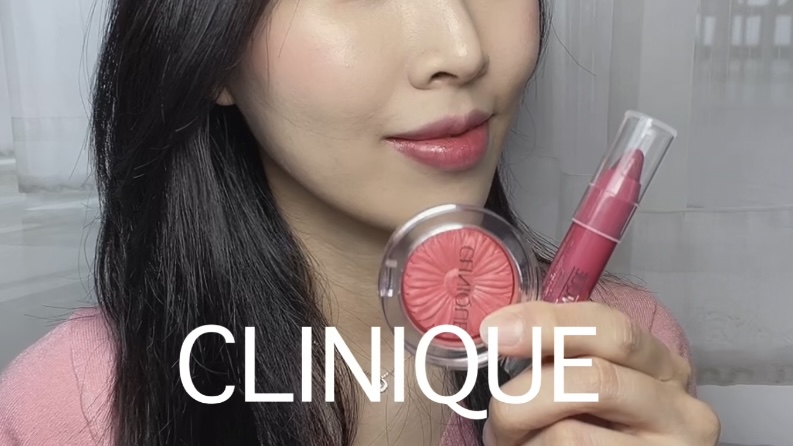  CLINIQUE 크리니크 치크팝 02 peach pop 피치팝 / 처비스틱 07 super strawberry 슈퍼스트로베리 립 꿀조합