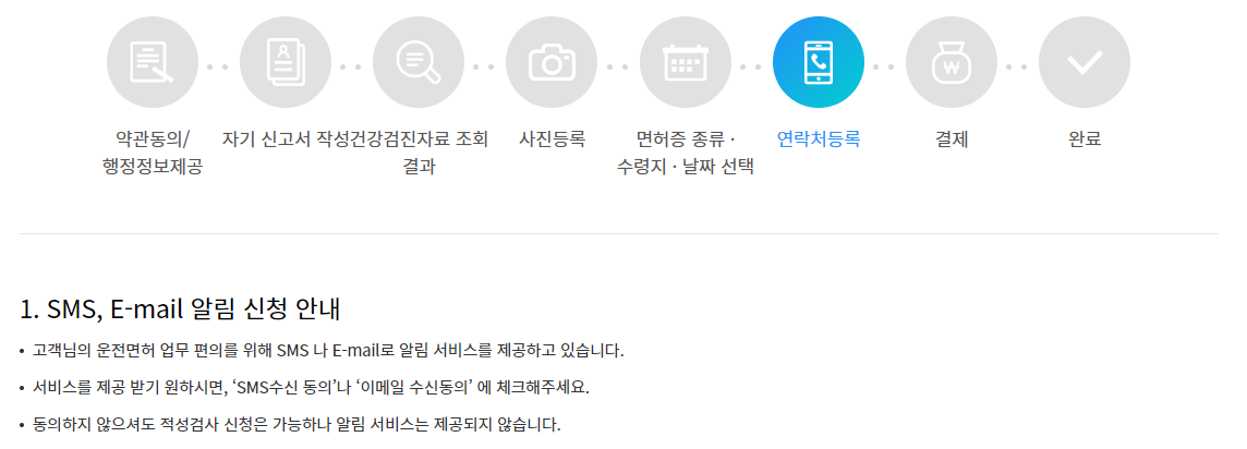 운전면허증 갱신 바로가기 인터넷 신청 방법