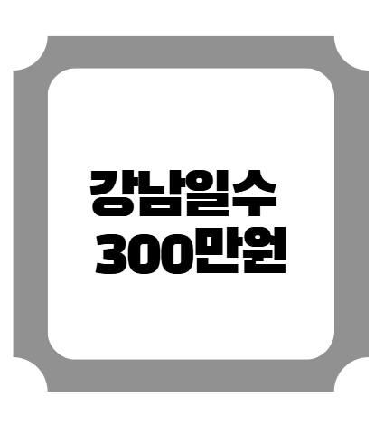 강남일수 300만원