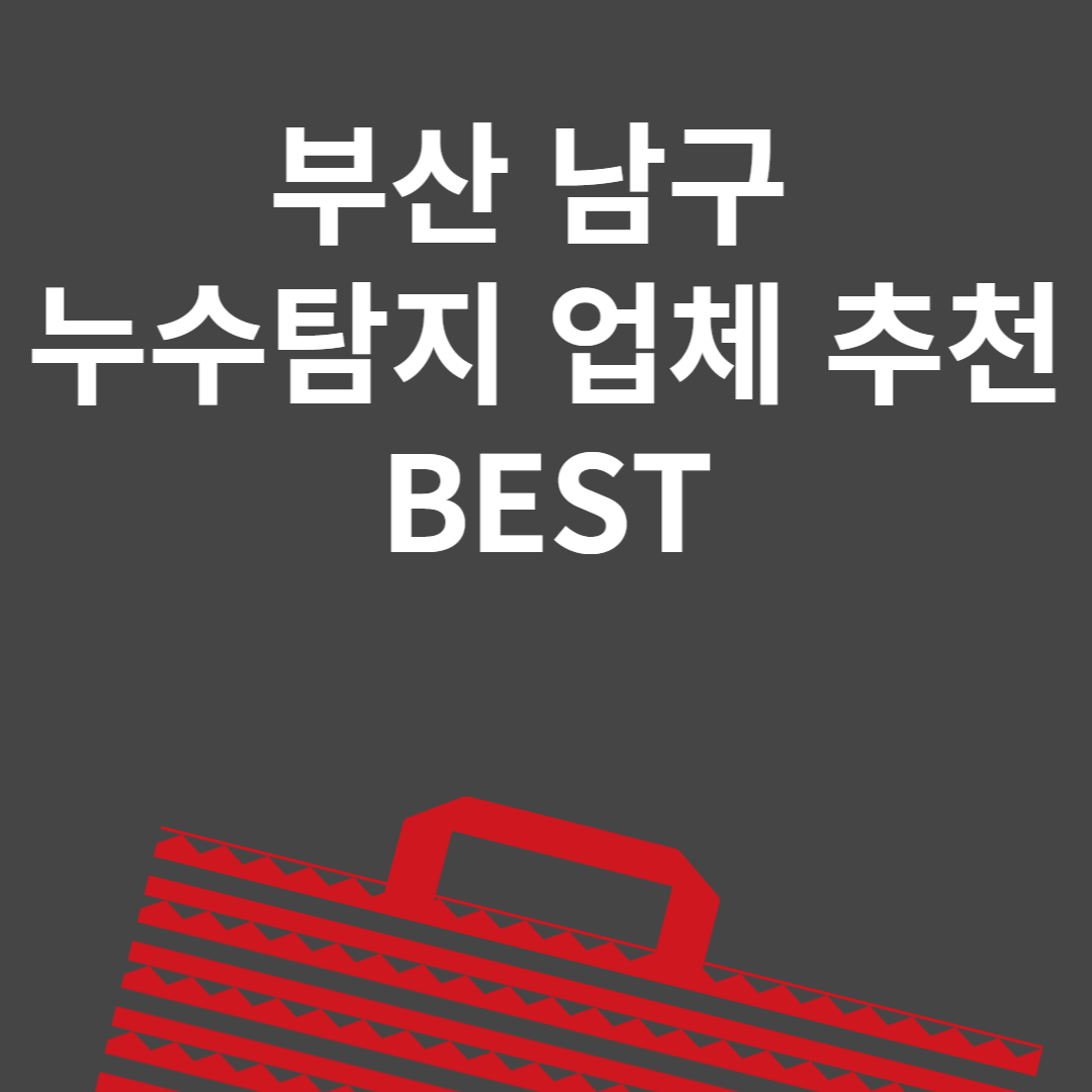 부산 남구 누수탐지 업체 추천 Best6ㅣ비용ㅣ누수 보험 블로그 썸내일 사진