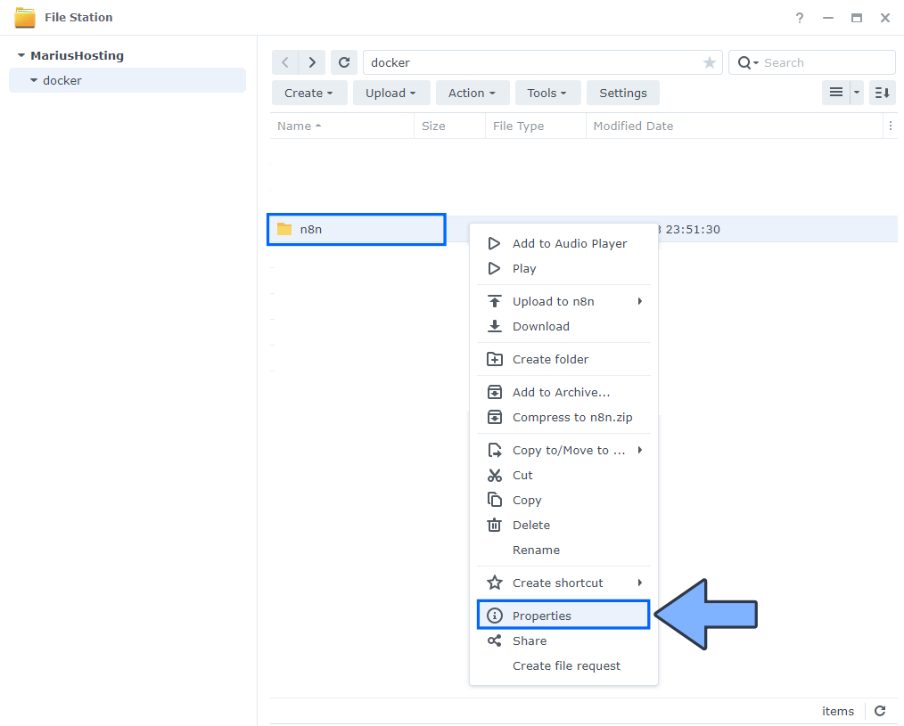 n8n Synology Permission Synology NAS Set up 1