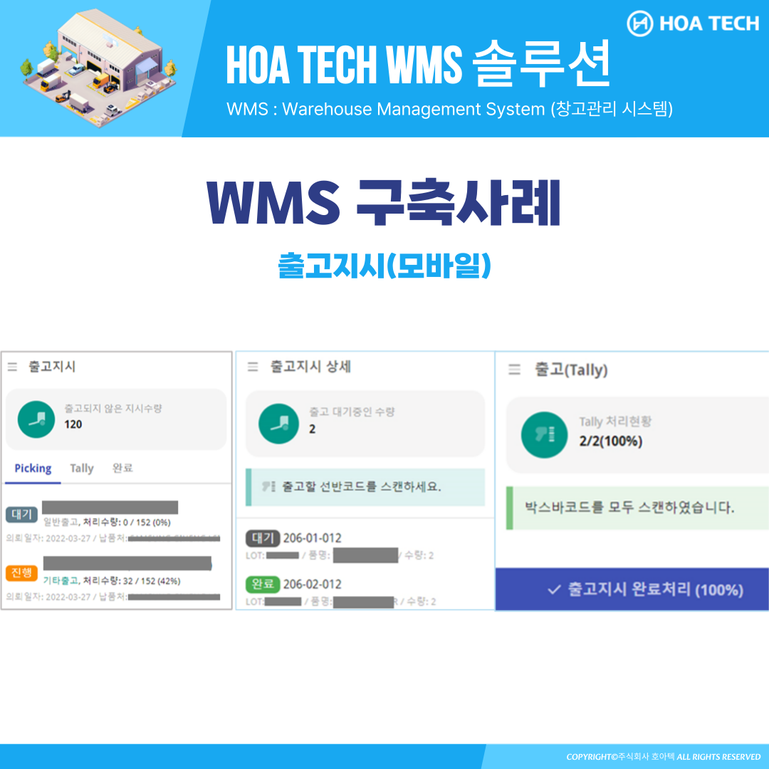 호아텍 WMS 솔루션, WMS 추천, 창고관리시스템, 중소기업 WMS, ERP 시스템