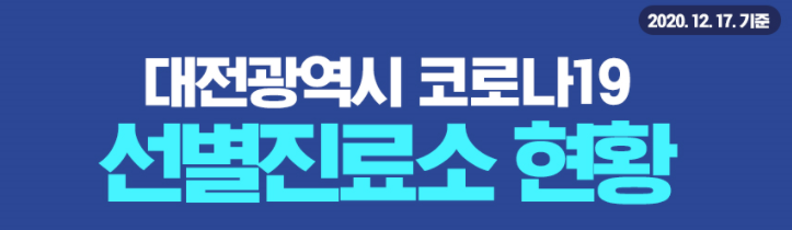  대전 코로나 선별진료소