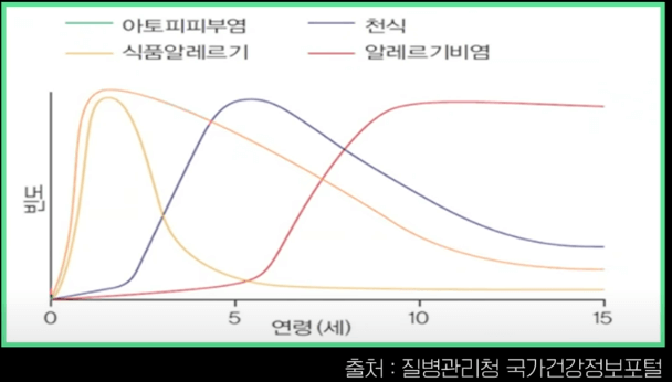 연령에 따른 아토피 행진